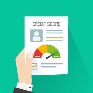 image showing a credit score chart
